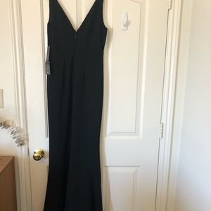 Womens long black dress